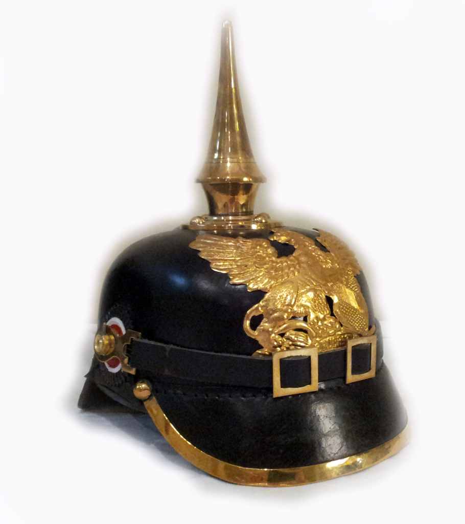 WWI GERMAN PICKEL HAUBE BLACK BRASS HELMET RUSSIAN OFFICER S Free 