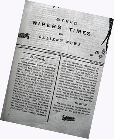 ‘The Wipers Times’ — Soldiers’ own newspaper let Tommies laugh at trench warfare