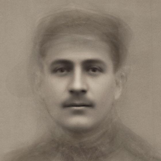 “The Unknown Face” – Museum Digitally Blends Portraits of Thousands of WW1 Soldiers Into Single Image